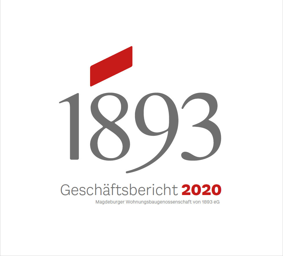 Geschäftsbericht von 2020 Titelblatt Geschäftsbericht der 1893 eG 2020